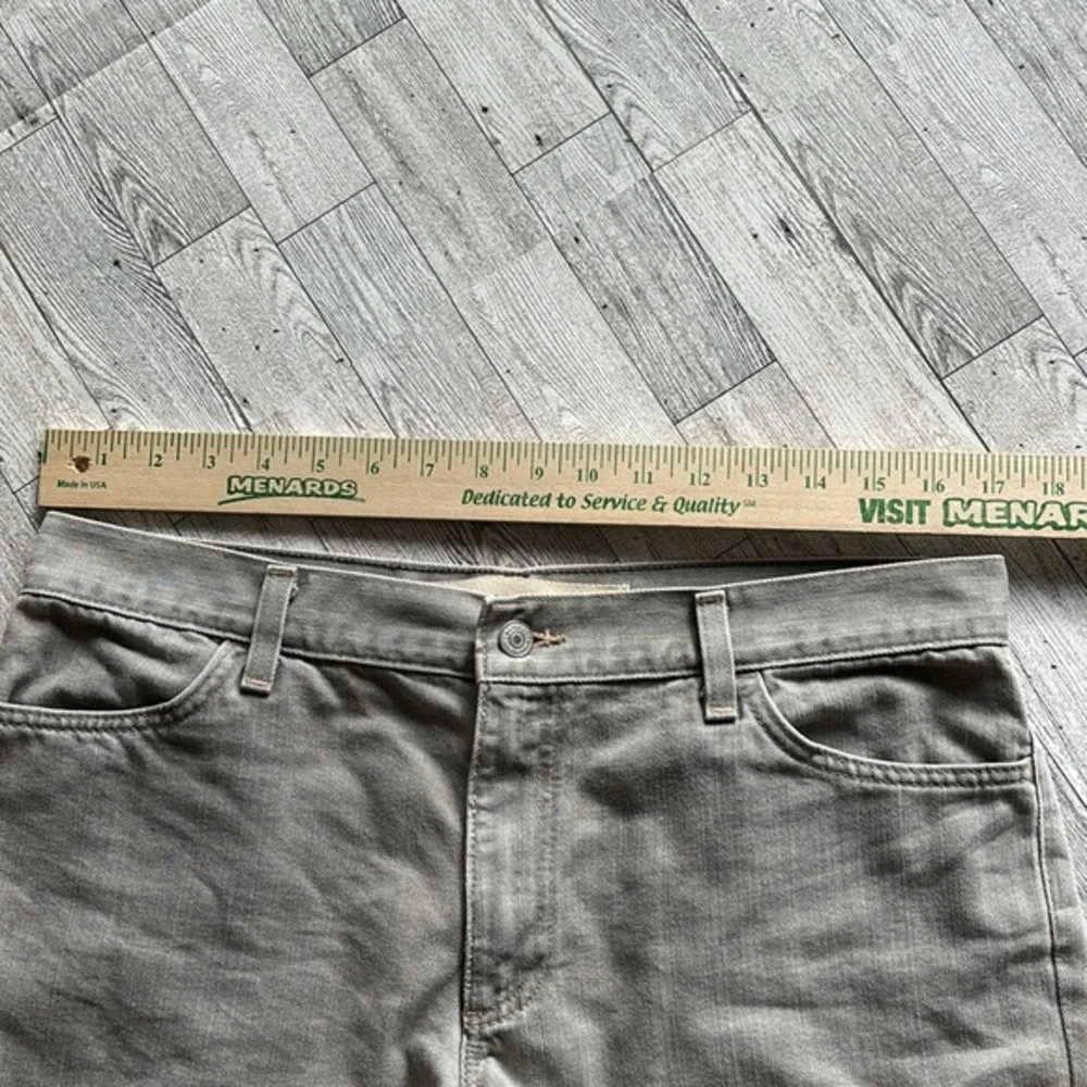 Gap Vintage Shorts Gray Denim cutoff Long Lean Jean‎ Frayed Hem sz 12 made USA
